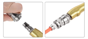 Pistolet à air réglable avec poignée en aluminium et tube souple pour le soufflage de poussière à usage industriel - Product Image 6