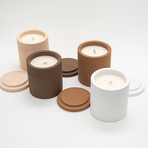 Service OEM AIKUN, pot en céramique fait main, aromathérapie, parfum d'ambiance pour la maison, bougie parfumée créative en cire de soja pour café, studio, cadeau - Product Image 3