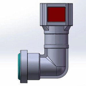 Conector de Tubería de Urea para Aeronaves, 9.49-8*6, Conector Rápido en Curva, Plástico Gris, Accesorios Automotrices - Product Image 1
