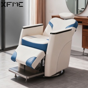XFMC moderno di lusso <span class=keywords><strong>parrucchieri</strong></span> di sollevamento rotante automatico parrucchiere italiano bianco elettrico professionale barbiere da uomo sedie - Product Image 1