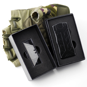 OEM High Quality SK5 Blades Pocket Utility <strong>Knife</strong> with Black Handle Black Paper Cutter <strong>Knife</strong> <strong>in</strong> Quality <strong>Knife</strong> <strong>Box</strong> - Product Image 4