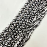 Prix de gros attractif Perles de hématite taillées en vrac couleur or pour la fabrication de bijoux DIY, colliers et bracelets 4/6/8/10/12/14mm, pierre précieuse de qualité