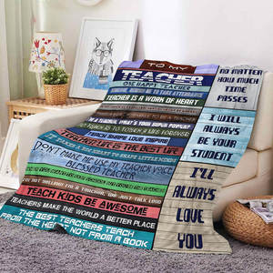 ของขวัญวันครู ของขวัญวันเกิดสำหรับครู ผ้าห่มนุ่มสบาย ผ้าฟลานเนล ผ้าห่มคลุมเตียง โซฟา ผ้าห่มสำหรับงีบหลับในออฟฟิศ - Product Image 3