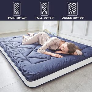 Colchón de espuma tamaño Queen y King futón japonés de alta densidad con cómoda cama de <span class=keywords><strong>suelo</strong></span> con cubierta extraíble - Product Image 3