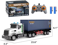 Camion porte-conteneurs télécommandé EPT 1:12 échelle 9 canaux 2.4G avec lumières et musique
