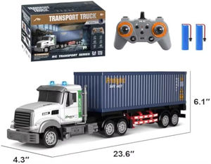 Camion porte-conteneurs télécommandé EPT 1:12 échelle 9 canaux 2.4G avec lumières et musique - Product Image 3