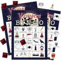 Jeu de cartes de bingo CZFIT pour Halloween, 32 joueurs, pour enfants, grands groupes, utilisation en classe, fournitures pour fêtes de la Saint-Valentin