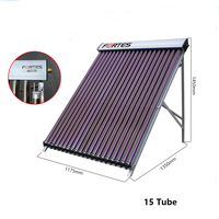 25/50 Tubes caloduc capteur solaire sous pression système de chauffe-eau solaire fendu produire de l'eau chaude