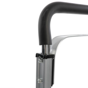 Châssis en aluminium Chariot à plateforme avec poignée en P Chariot d'entrepôt inclinable Chariot à deux roues convertible à vendre - Product Image 3