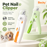 Coupe-ongles pour animaux de compagnie avec lumière LED, tondeuse à ongles pour animaux, produits de toilettage pour animaux, ciseaux à ongles professionnels pour chats, tondeuse à ongles pour chiens et chats
