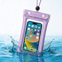 Étui de téléphone étanche flottant IPX8 avec cordon pour la natation et la plongée avec tuba, étui de téléphone pour hommes et femmes pour les vacances d'été