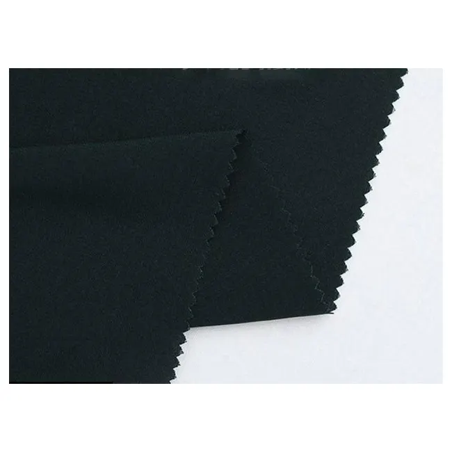 120g Polyester Nida Fabric With Jima 50d+50d Woven Korean Black Arabian Black Robe Fabric For Abaya Cloth