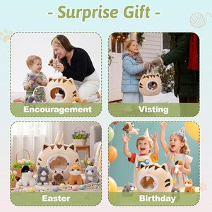 <span class=keywords><strong>Casa</strong></span> <span class=keywords><strong>de</strong></span> Peluche para Gatos con 5 <span class=keywords><strong>Gatitos</strong></span>, Set <span class=keywords><strong>de</strong></span> Juego <span class=keywords><strong>de</strong></span> Animales <span class=keywords><strong>de</strong></span> Peluche, Muñeco <span class=keywords><strong>de</strong></span> Peluche Suave y Adorable, <span class=keywords><strong>Casa</strong></span> <span class=keywords><strong>de</strong></span> Mascotas para Niños, Regalo al por Mayor - Product Image 5