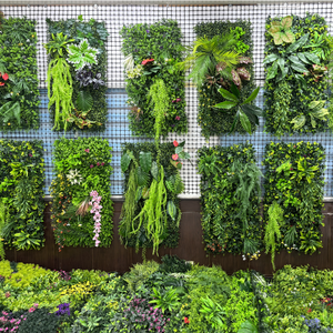 Nhân tạo tấm Tường 50x50 ferny cây xanh Thác cỏ tường cho vườn trong nhà ngoài trời trang trí nội thất - Product Image 6