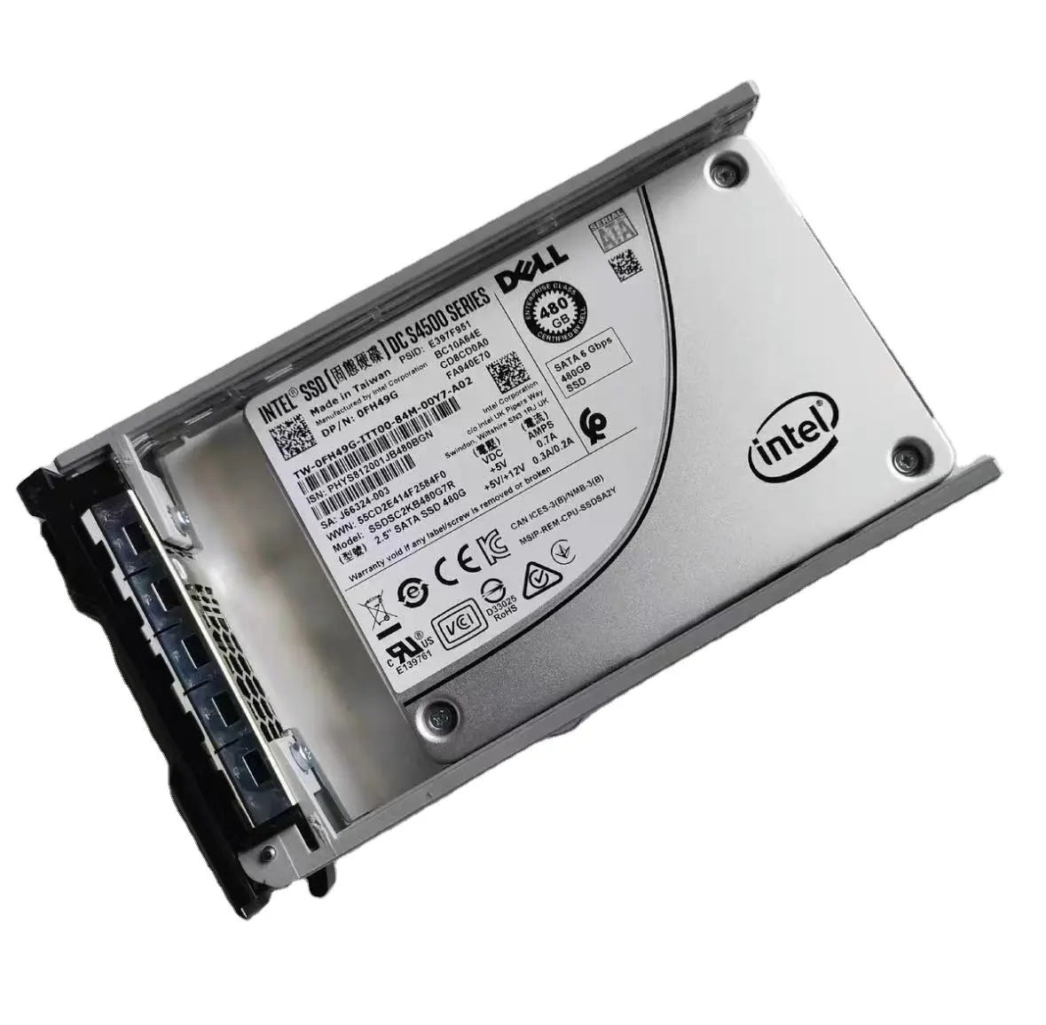 Dells Intel SSD 480 GBSATAハードドライブソリッドステートディスク