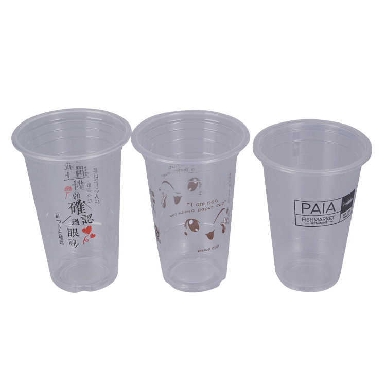 16 Ounce Biodegradable Eco PP Plastic Cup Disposable Cups for Cola Transparent Drink Cups