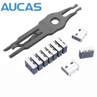 Bloqueador DE DATOS DE Internet de alta calidad Puerto USB Rj45 Bloqueo seguro con clave de desbloqueo Casillero de mensajes confidenciales