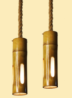 Lustre à Double suspension de luxe Simple fait à la main pour salle à manger, salon, escaliers, terrasse, extérieur, mur de jardin en bambou