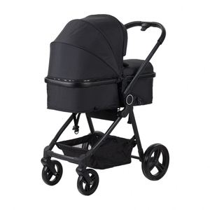 Poussette bébé pliable de luxe sur mesure en aluminium, légère, pour voyage en avion, 3 en 1 avec siège auto - Product Image 3