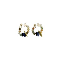 Nouvelles boucles d'oreilles colorées de style ethnique chinois, exagérées, sans perçage, accessoires pour femmes