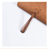 Corne à chaussures vintage en bois massif à long manche pour femmes enceintes âgées Ménage Chaussure Lacer Extracteur Curseur pour chaussure confortable