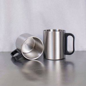 Stainless Steel Travel <b>Mug</b> <b>Set</b> Double Wall Vacuum Insulated With Handle Minimalist Design For Outdoor Use - Product Image 2