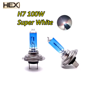 5500k सुपर उज्ज्वल h7 हैलोजन बल्ब कार हेडलाइट बल्ब 7 100w Halogen लैंप कार हेडलाइट रिप्लेसमेंट बल्ब सुपर व्हाइट ब्लू ग्लास - Product Image 2