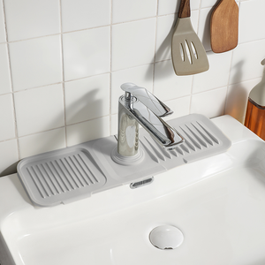 <b>Silicone</b> Faucet Drying <b>Mat</b> Drain Pad <b>Silicone</b> Water Under the Kitchen Drying Sink Splash Guard Liner Faucet <b>Mat</b> for Kitchen Sink - Product Image 1