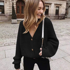 2026 Wholesale Manufactory Women's V-Neck Sweater Autumn <strong>Spring</strong> New Casual Lady <strong>Cardigan</strong> - Product Image 4