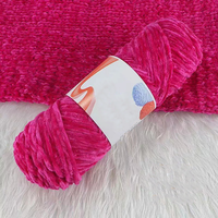 Fil Chenille de haute qualité brillant 41 couleurs 100g Polyester Chenille gros fil pour le tissage à la main
