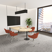 Fauteuil pivotant moderne nordique modulaire en tissu rembourré avec base en métal, siège individuel réglable pour la maison, le bureau, la salle de sport, la chambre à coucher