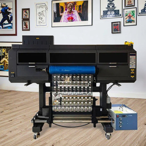 Printer UV DTF Ukuran A1 Mencetak Pola Putih Cerah dan Berwarna-warni pada Film Transparan untuk Stiker Jendela - Product Image 1