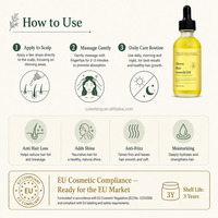 Sérum d'Huile de Romarin Pure et Naturelle pour la Croissance des Cheveux, Huile Essentielle Végétale Nourrissante pour le Cuir Chevelu, Marque Blanche