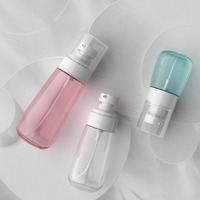 Bouteilles pompe pour cosmétique, couleurs rose, 100ml, 100 pièces, emballage de voyage, lotion pour le soin de la peau