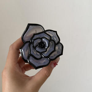 Pince à cheveux tropicale en plastique motif marguerite florale hawaïenne pour filles, petite pince à griffes de 6 cm, accessoire mignon et adorable - Product Image 3