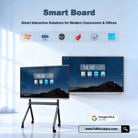Pizarra Interactiva Inteligente con Pantalla Táctil 4K UHD de 75 Pulgadas para Enseñanza en el Aula con Sistema Operativo Android, Panel Plano Interactivo y Pizarra Blanca