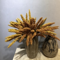 Tiges de blé artificielles réalistes en gros, longues tiges sans éclats, pour décoration intérieure, centre de table de mariage bohème d'automne