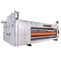 Machine d'impression flexographique 1 couleur pour boîtes en carton ondulé, ligne de production d'impression, de rainurage et de découpe