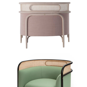 Sofá de ratán con nuevo diseño, soporte clásico de madera, <span class=keywords><strong>sin</strong></span> <span class=keywords><strong>respaldo</strong></span> - Product Image 2