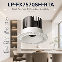 Spot LED encastré anti-éblouissement pour plafond, petit trou, éclairage architectural LP-FX7570SH-RTA-24