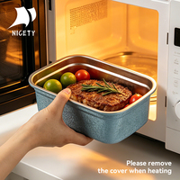 Boîte à lunch en titane légère, portable, pour le camping en plein air, boîte bento, récipient de stockage alimentaire étanche pour la randonnée et les voyages
