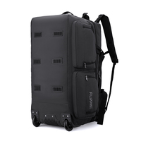 Sac de voyage à roulettes professionnel extra large, sac de voyage en nylon durable, sac de voyage à roulettes robuste avec roues, bagages surdimensionnés
