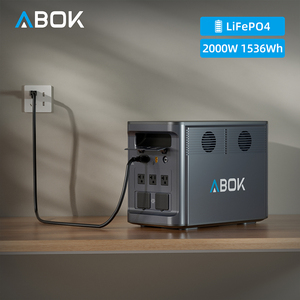 ABOK Ark2000 1536Wh LiFePO4 Portable Power Station 2000W <b>Solar</b> <b>Generator</b> US EU Local Stock Fast Delivery for Home Backup Outdoor - Product Image 1