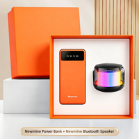 Set de Regalo Corporativo: Batería Externa Portátil y Altavoz Bluetooth, Recuerdo Promocional con Logotipo Personalizado para Clientes Empresariales