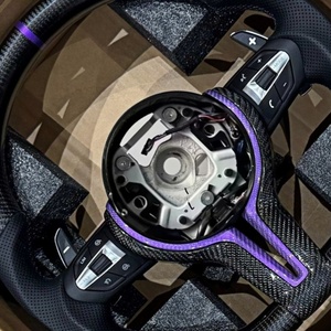 Volante de Fibra de Carbono Morado Compatible con <span class=keywords><strong>BMW</strong></span> F30 F20 F10 F34 F35 F32 F33 F36 F36 F80 E90 E70 E80 E60 X3 X4 X5 M2 M3 M4 M5 - Product Image 6