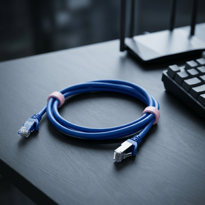 สายเคเบิลเครือข่าย UTP Cat6 ทองแดงแท้ ประสิทธิภาพสูง มาตรฐาน ISO9001 สำหรับการใช้งานอิเล็กทรอนิกส์ ความยาวปรับแต่งได้ - Product Image 1
