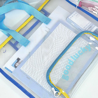 Carpeta de Archivos A4, Bolsa para Documentos con Cierre, Organizador de Malla Transparente, Bolsa de Almacenamiento H16, Material Escolar y de Oficina, Portafolio, Hecho en China