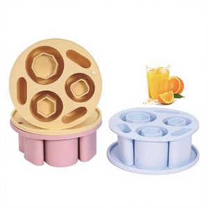 Molde de silicona para cubitos de hielo con diseño de fácil desmolde y tapa, capacidad para 100 cubos, para uso doméstico, para hacer helados y cubitos de hielo. - Product Image 1