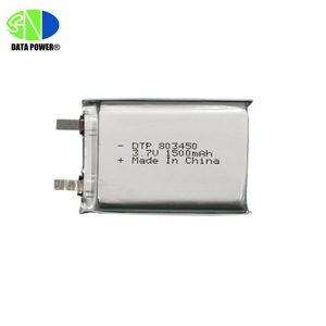 Dtp factory power supply 3,7 v lithium polymer battery 1500 v 803450 mah lipo battery - Product Image 1