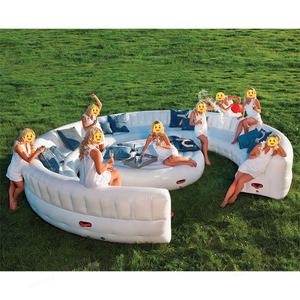 Sofá Inflable Circular Comercial para Viajes/Fiestas/Barbacoas/Camping - Lona de PVC con Certificación EN14960, Garantía de 2 Años, Marca IFUN - Product Image 2